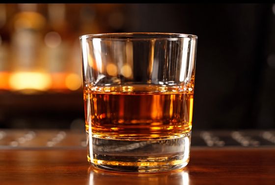 Black Wolf Reserve poured neat in a rocks glass
